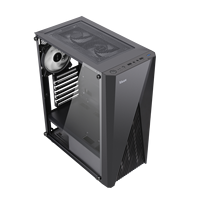 Emplacements pour ordinateur de bureau gamer, nouveau modèle, modèle dernier cri de boîtier cool pour carte mère ARGB strip, structure ATX