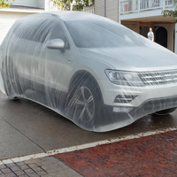Housse de voiture universelle en plastique transparent élastique imperméable, anti-poussière, protection complète pour SUV, produit en plastique