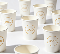 Meilleures ventes : Gobelets en papier écologiques personnalisables avec logo – Simple paroi 8oz 12oz 16oz – Vente en gros pour eau minérale et boissons énergisantes