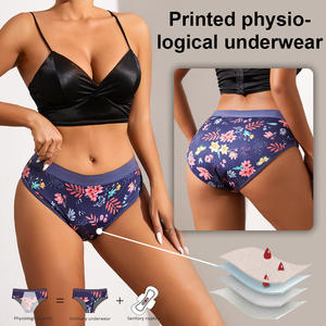 Quelle Fabrik Bio-Baumwolle OEKO-TEX zertifizierte Periode Unterwäsche Auslaufs icher Atmungsaktiv 4-lagig 40ml Hohe Saugfähig keit Wasch bar - Product Image 2