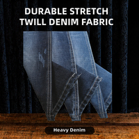 Tissu en jean sergé tendance, épais, imperméable, résistant à l'abrasion, en coton croisé, extensible et robuste pour femmes, garçons et filles