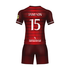 New model sport sublimated soccer jerseys set custom made football uniforms camisetas futbol shirt - Product Image 3