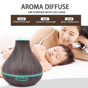 Diffuseur d'arômes à grain de bois JCSY-100, humidificateur ultrasonique 300 ml, diffuseur d'huiles essentielles pour la maison, le bureau et le bureau à domicile avec minuterie - Product Image 5
