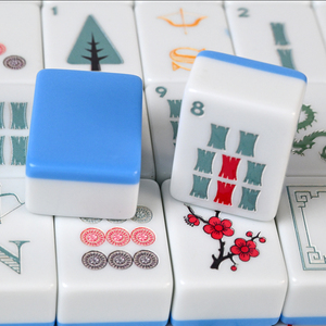 Mahjong Americano <span class=keywords><strong>de</strong></span> 30 mm, 160 Fichas <span class=keywords><strong>de</strong></span> Melamina con Temática <span class=keywords><strong>de</strong></span> Dibujos Animados, Personalizable, Suave, para Jugadores Caseros - Product Image 3