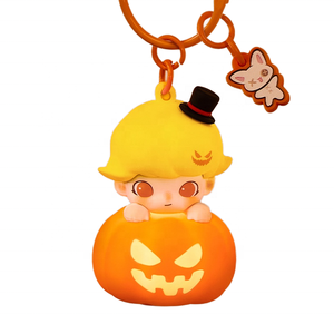 <strong>Popmart</strong> Bubble Mart's Luminous PVC Pumpkin Pendant Dimoo Molly <strong>Toy</strong> From Weird Carnival <strong>Labubu</strong> Collectible Mystery Boxes - Product Image 1