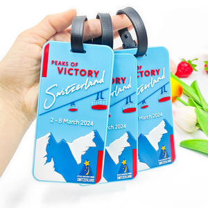 Etiqueta de Equipaje de Silicona PVC Suave Personalizable con Logotipo, Accesorios de Viaje, Etiqueta de Equipaje Promocional para Negocios - Product Image 1