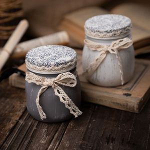 בקבוק תחרה פרחוני, נרות שעווה סויה ריחניים שהופך את האספקה בעציצים - Product Image 4