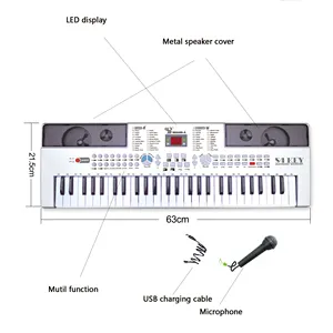 Original de fábrica fontes 54 chaves multi-funcional teclado do órgão eletrônico música de piano elétrico instrumento musical brinquedos digitais