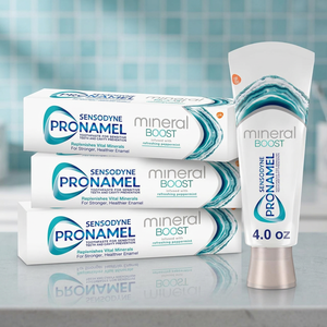 Sensodyne Pronamel Mineral Boost Enamel <b>Toothpaste</b> Peppermint <b>Flavor</b> Foam Sensitive Teeth Use Home Pack of 3 4 Ounces Adult - Product Image 2