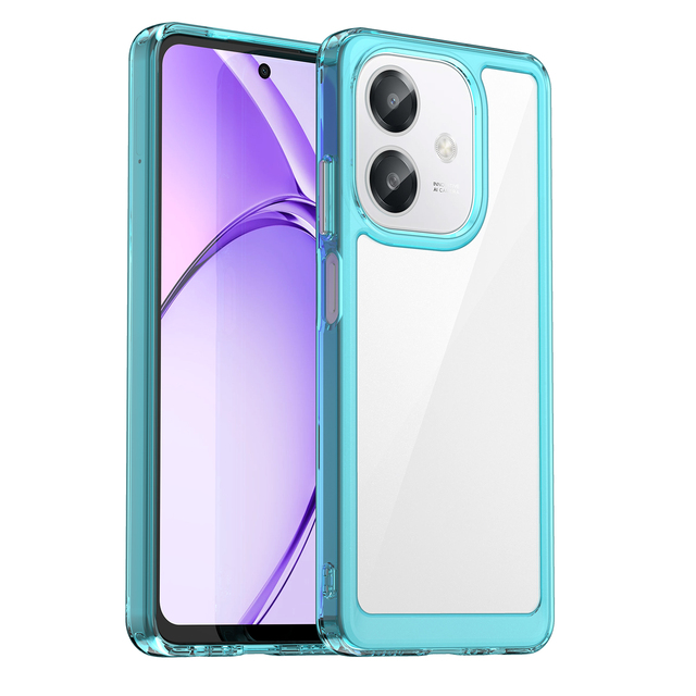 Shockproof Hybrid Tough Acrylic Hard PC Back Soft TPU Frame Case Cover With Inner 4 Corner for Oppo Reno A3X 4G
