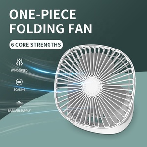 Ventilador eléctrico multifuncional YouniMei de 1200mAh, Enfriador de aire portátil inalámbrico para el hogar, ventilador plegable recargable de escritorio - Product Image 4