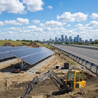 Système de montage solaire au sol à poteau unique en Zn-Al-Mg galvanisé à chaud, vente en gros directe usine