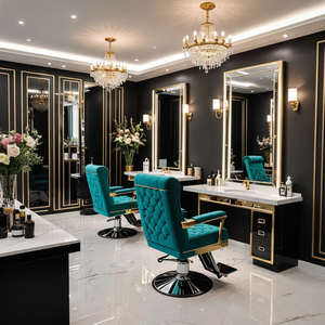 Mobilier de salon très vendu miroir spécial pour boutique de salon avec lumières LED miroir mural pour salon de coiffure équipement - Product Image 2