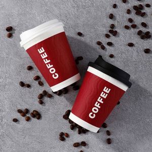 Gobelet en papier à double paroi biodégradable et écologique avec couvercle, logo personnalisé, qualité alimentaire, diamètre 90 mm, marque Huitianchen - Product Image 4