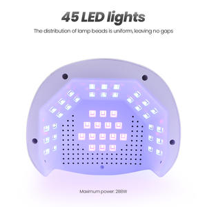 Lámpara de Uñas <span class=keywords><strong>UV</strong></span> LED de Alta Potencia de 288W con Doble Fuente de Luz, Dispositivo de Curado Profesional <span class=keywords><strong>para</strong></span> Manicura y Pedicura, Herramienta Profesional <span class=keywords><strong>para</strong></span> el Hogar y Salón - Product Image 2