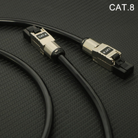Cable de Red de Alta Densidad CAT.8 40Gbps RJ45 XSSH 7mm 8 Núcleos 99.999% Plata Pura 5N 15AWG Doble Capa para Micrófono y Altavoz