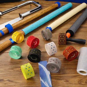 Factory Wholesale Baseball <strong>Bat</strong> Grip <strong>Tape</strong> Badminton Handle Leather PU Sweat Absorbent Strap Non-Slip Overgrip - Product Image 6