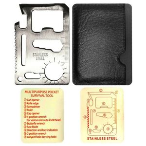 11-in-1 Stainless Steel Industrial & DIY Grade Camping <b>Tool</b> Survival <b>Multi</b>-Card with OEM & ODM Customization Support - Product Image 2