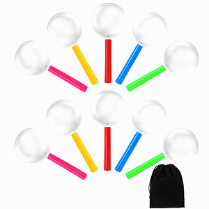 Niños <span class=keywords><strong>de</strong></span> mano colorido ciencia observación 3X Mini juguete lupa sin marco - Product Image 2