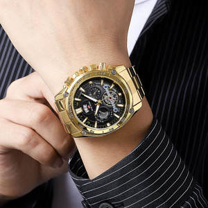 Montre Calendrier <span class=keywords><strong>2023</strong></span> pour Hommes Tourbillon Relogio Masculino Montres de Sport pour Hommes Bracelet en Acier Montre Étanche Homme - Product Image 4