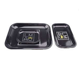 Logo personnalisé Ensemble grand plateau roulant et cendrier - Product Image 3