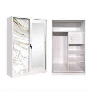 Chambre en acier 2 portes impression armoire Almirah Hostel métal impression vêtements armoire armoire - Product Image 3