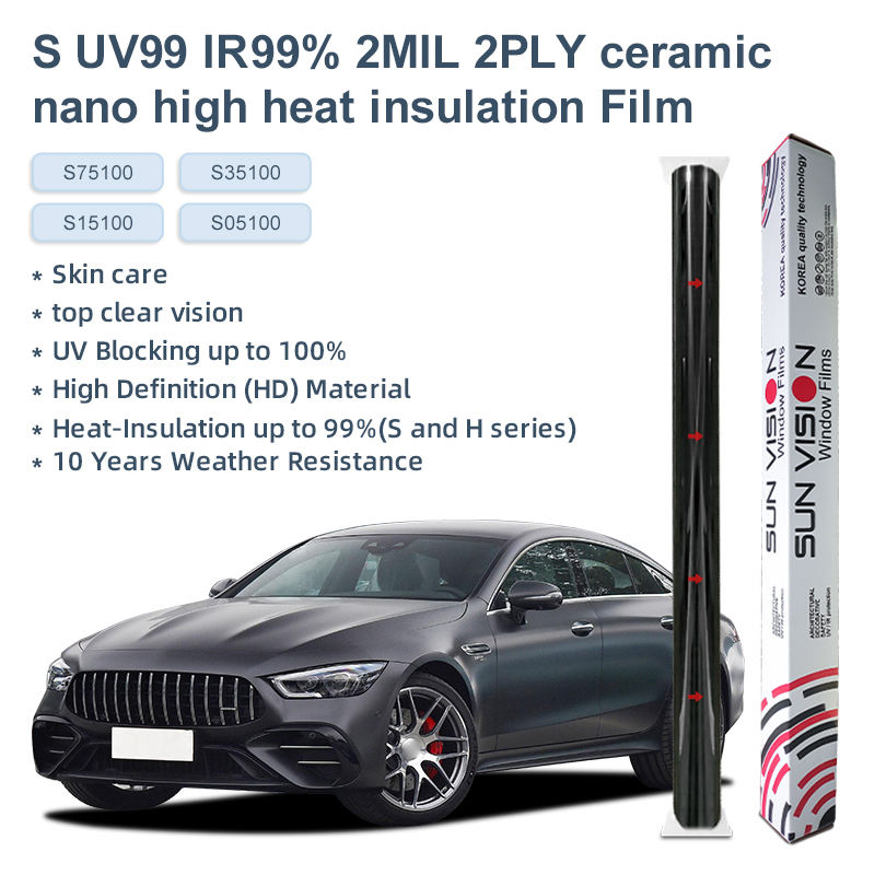 S UV99 IR99% 2MIL 2PLY ceramic nano high heat insulation Film