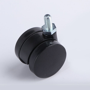 Rueda Giratoria de Nylon de 60 mm con Eje Roscado, Silenciosa, para Silla de Oficina y Muebles - Product Image 3