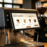 Affichage numérique AIO Android 11 de 11,6 pouces pour machine à café, écran LCD, commande tactile, menu numérique, OEM ODM