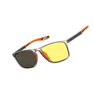 <span class=keywords><strong>Occhiali</strong></span> Fotocromatici Personalizzati Neri per Visione Notturna da Uomo, Montatura Classica Quadrata, Anti-luce Blu, Logo Personalizzato - Product Image 4