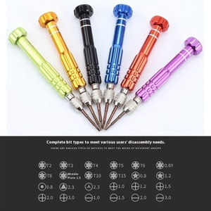 Bán buôn chính xác <span class=keywords><strong>5</strong></span>-<span class=keywords><strong>in</strong></span>-<span class=keywords><strong>1</strong></span> Phillips Chrome kết thúc công nghiệp cấp Nhôm hợp kim <span class=keywords><strong>Screwdriver</strong></span> Set CNC gia công cho điện thoại di động - Product Image 2