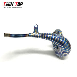 TEENTOP Tête d'échappement haute performance 2 temps <span class=keywords><strong>pour</strong></span> <span class=keywords><strong>KTM</strong></span> EX250/EX300/TE300/300 EXC/250 XC/300SX/300 Tuyau en titane XC-W - Product Image 2
