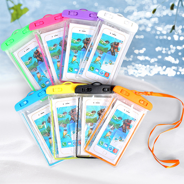 Waterproof Sports Design Phone Case Bag with PC+TPU Material Multi-Color Luminous Touch Screen for IPhone///