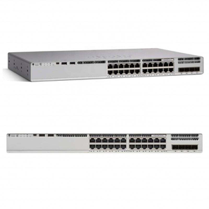 สำหรับ C9300-24P-E ซีรีส์ 9300 สวิตช์เชื่อมต่ออีเธอร์เน็ตแบบใหม่ 24 พอร์ต Gigabit PoE+ รองรับ VLAN แบบ Layer 2 ที่สามารถ Stackable ได้ - Product Image 1