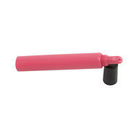 Emballage en plastique mat avec logo personnalisé, tubes à gloss à lèvres vides de 8 ml, 10 ml, 15 ml, 20 ml, bouchon à vis blanc rose, cosmétique, diamètre 16 mm