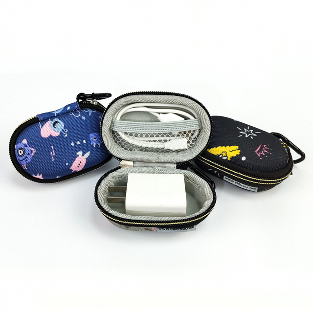 Original Factory Portable Zipper Storage Box Protective Eva Earphone Bag Headphone Cases for MP3 Earbuds