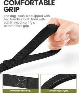 Outdoormaster Bungee Heavy Duty Leash con absorción de impactos, 2 asas acolchadas correa de entrenamiento, seguridad y comodidad mejoradas para perros - Product Image 2