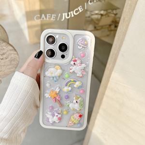 Unicorn Toy Cute Girl Style Funda <span class=keywords><strong>para</strong></span> teléfono móvil a prueba <span class=keywords><strong>de</strong></span> golpes y caídas <span class=keywords><strong>para</strong></span> iPhone 12 13 14 15 Pro Max Nuevo lanzamiento - Product Image 6