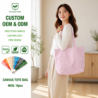Sac fourre-tout en toile personnalisé avec logo OEM ODM, écologique, réutilisable, rose crème, vente en gros, directement de l'usine