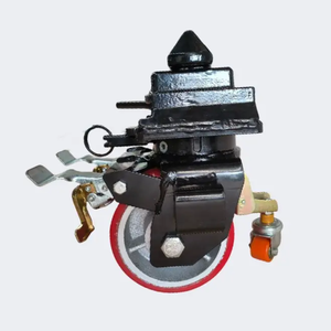 Roues pivotantes robustes de 10 pouces 360 Rotation 33ton PU BR pour conteneurs Style pneumatique en vente - Product Image 5