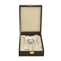 Boîte à récompenses rectangulaire de style moyen-oriental en cristal, en bois/MDF, personnalisable avec gravure laser et plateau en flanelle, souvenirs