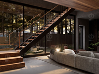 Luxe Style Moderne 3D Max Rendu Intérieur Extérieur Architecture Design Plans de Maison Projets Offres