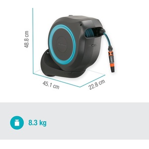 Enrollador de <span class=keywords><strong>Manguera</strong></span> de Pared <span class=keywords><strong>Gardena</strong></span> RollUp M, 20 m, 11 mm de Diámetro, con Soporte Giratorio - Product Image 2