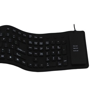 85/109-<b>key</b> Silent <b>USB</b> Wired Keyboard, Foldable Silicone Wired Keyboard, Waterproof and Dustproof Soft Keyboard - Product Image 5