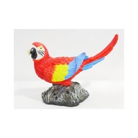 Statues de perroquets réalistes en résine, motif animal, ornement de décoration intérieure pour patio, cadeaux artisanaux pour la décoration intérieure