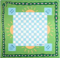 Tapis de jeu de mahjong pliable de voyage, moderne, luxueux, petit, personnalisé, imperméable