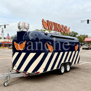 New Selected Commercial Multifunctional Stainless Steel Coffee Cart Food Van Mobile Kitchen Food Trailer Snack Food Fast Food - Product Image 4