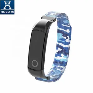 ODM HOLDMI 7084 Serie Blue Camouflage Farbe magnetisches Mailänder Armband für HUAWEI Band 4