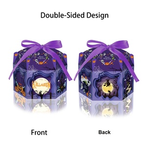 Paquete de 24 Bolsas de Regalo con Diseño de Telaraña de Bruja para Halloween, Cajas de Regalo con Estampado Espeluznante para Dulces, Caja de Regalos para Fiesta de Halloween - Product Image 5