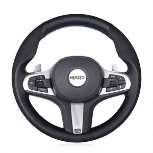Housse de <span class=keywords><strong>volant</strong></span> en cuir pour <span class=keywords><strong>BMW</strong></span> M Sport Série 7 F40 G30 GT G20 G11 G14 G15 <span class=keywords><strong>X3</strong></span> G01 X4 G02 X5 G05 X7 G07 Z4 - Product Image 1